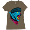 cat punk Ladies Fitted T-Shirt