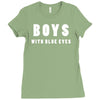boys with blue eyes Ladies Fitted T-Shirt
