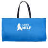 I Love Milf Weekender Totes