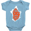 halloween pumpkins burst Baby Bodysuit