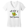 world's best grandma Women's V-Neck T-Shirt