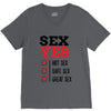 SEX YES HOT SEX SAFE SEX GREAT SEX V-Neck Tee