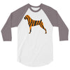 tiger pattern 3/4 Sleeve Shirt