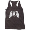 letter b with wings Racerback Tank