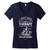 I Don't Need Therapy Just to Do Snowboarding Women's V-Neck T-Shirt