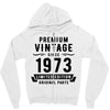 Premium Vintage Since 1973 Limited Edition Original Parts Zipper Hoodie