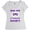gamer pc controller game funny slogan Women's Triblend Scoop T-shirt