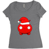 mooncake christmas santa parody Women's Triblend Scoop T-shirt
