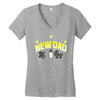 new dad Women's V-Neck T-Shirt