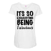 its so exhausting being fabulous Maternity Scoop Neck T-shirt
