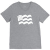 american flag sticker vinyl decal   usa stars united states country ca V-Neck Tee