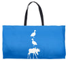 duck duck moose funny Weekender Totes