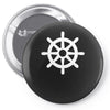 steering wheel sail boat funny Pin-back button