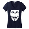 anonymous mask Women's V-Neck T-Shirt