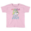 unicorns are born in july cute unicorn Toddler T-shirt