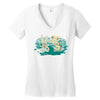 rock, paper, scissor hold Women's V-Neck T-Shirt