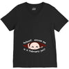 February Peeking Out Asian Baby Boy V-Neck Tee