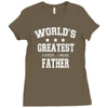 worlds greatest farter funny fathers day Ladies Fitted T-Shirt