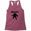 beast muscle guy workout Racerback Tank