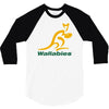 wallabies gold logo 3/4 Sleeve Shirt