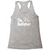 the rodfather   mens funny fishing Racerback Tank