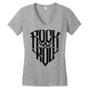 rock music Women's V-Neck T-Shirt