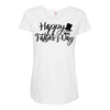 happy father's day Maternity Scoop Neck T-shirt