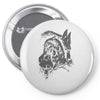wolf princess warrior Pin-back button