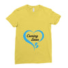 coming soon baby boy maternity design Ladies Fitted T-Shirt