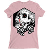 skull hexagon Ladies Fitted T-Shirt