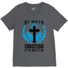 By Birth Christian By the Grace of God V-Neck Tee