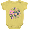 pop heart Baby Onesie