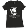 pull me, i'll blow your mind Ladies Fitted T-Shirt