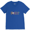 soccer neon rhinestud V-Neck Tee