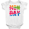 monday crossed out Baby Bodysuit