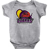purple champs Baby Onesie