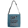 can't sleep clowns show up Adjustable Strap Totes
