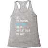 Yes...I'm Pregnant.It's a Boy! And No...You Can't Touch My Belly! Racerback Tank