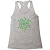 snowflake geek usb green Racerback Tank