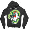 salmon likes wasabi Zipper Hoodie