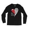 half of my heart is in heaven with my angel Long Sleeve Shirts