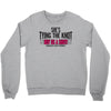 shes tying the knot buy us a shot Crewneck Sweatshirt