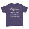i'm not here to talk Youth Tee