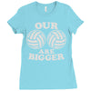 our volleyballs are bigger Ladies Fitted T-Shirt