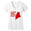 funny maine state Women's V-Neck T-Shirt