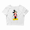 mickey with canada Crop Top