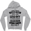 Super Cool Granny Of A Freaking Awesome Grandson Zipper Hoodie