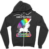 look it's a magical fck unicorn funny Zipper Hoodie