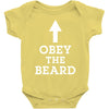 obey the beard funny Baby Onesie