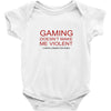 gaming doesn't make me violent Baby Bodysuit